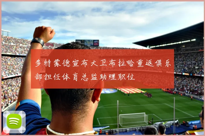 多特蒙德宣布大卫布拉哈重返俱乐部担任体育总监助理职位